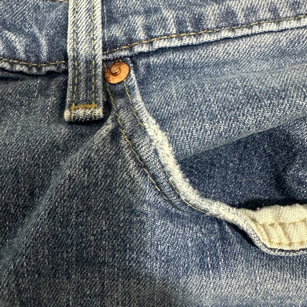 Levi's 514 Straight Fit Jeans Blue Denim Medium Wash Mens Size W38xL33 - Picture 10 of 16